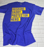 Husband T shirt / blue