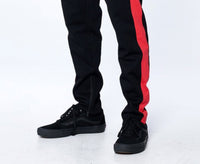 Flow Track Pants - black/red