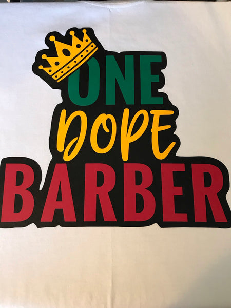 One Dope Barber T shirt