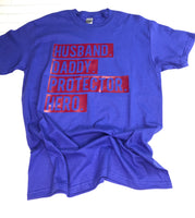 Husband T shirt / blue